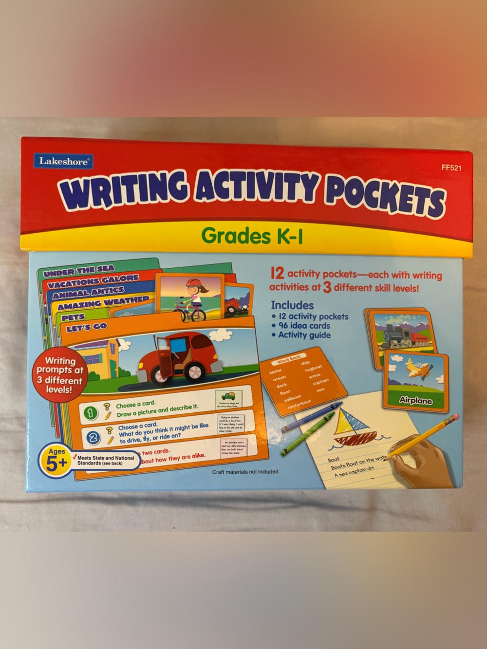 Lakeshore Writing Activity Pockets Grades K-1 Complete Learning Set